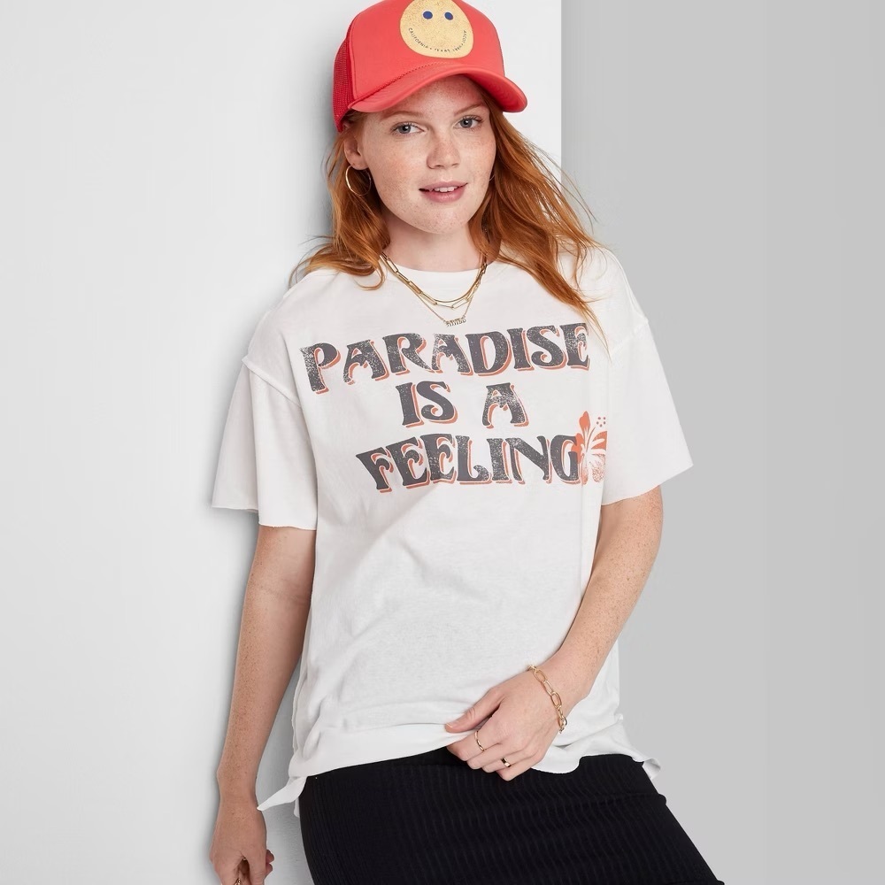 Ascot & Hart “Paradise Is A Feeling” Women’s SS Graphic T-Shirt